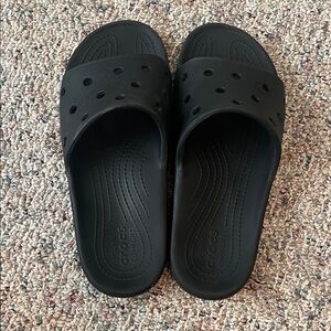 CROCS Classic Black Slides